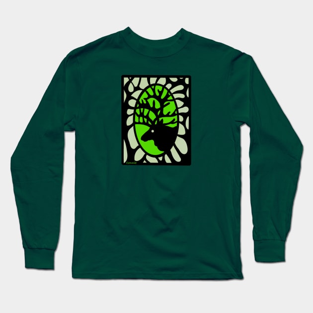 Woodland Elk Long Sleeve T-Shirt by Designs by Connie